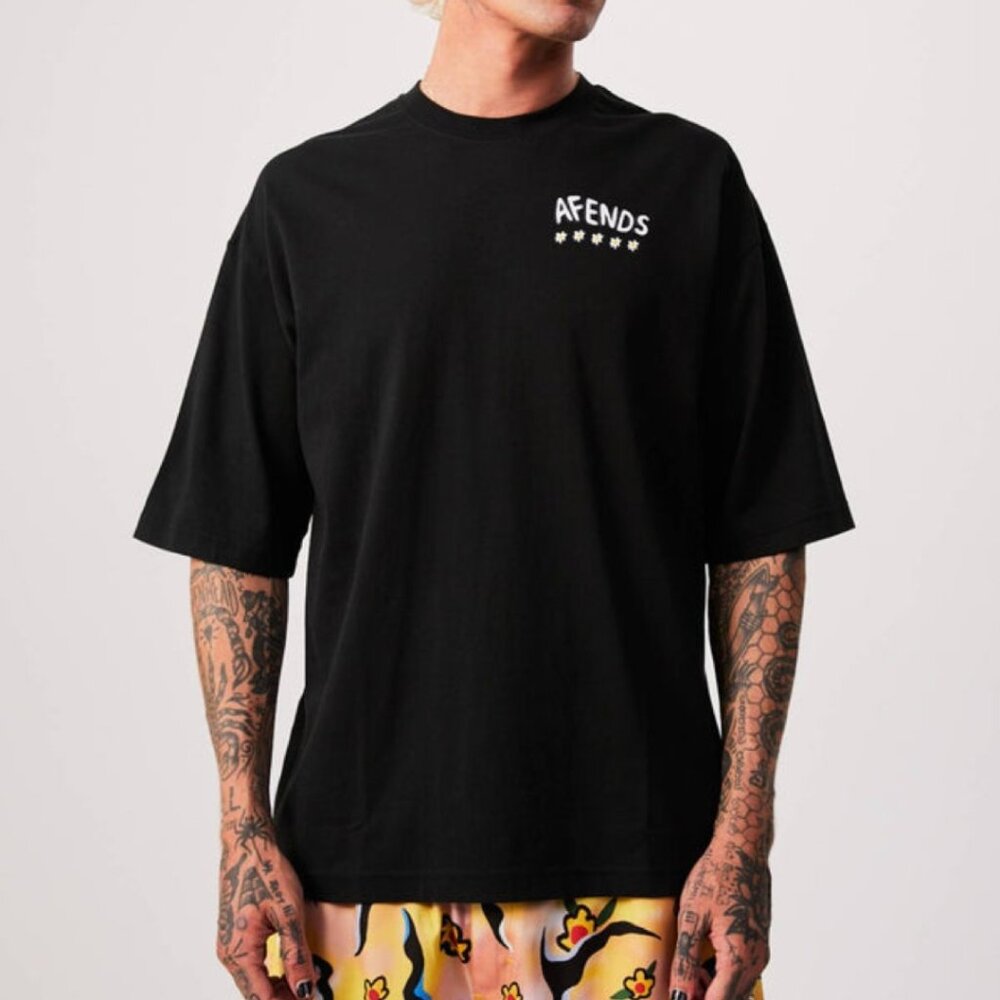 Afends - Flowers - Recycled Oversized T-Shirt